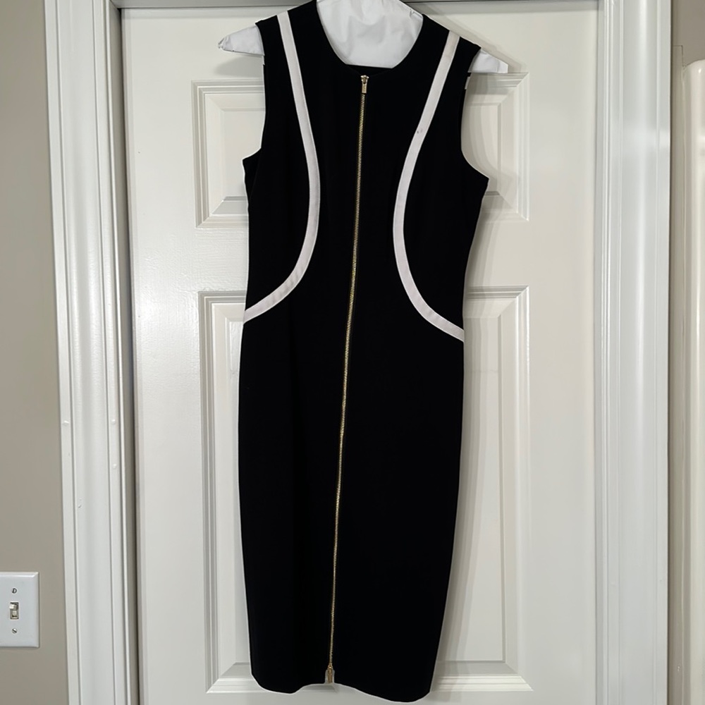 Black/white career dress-Calvin Klein